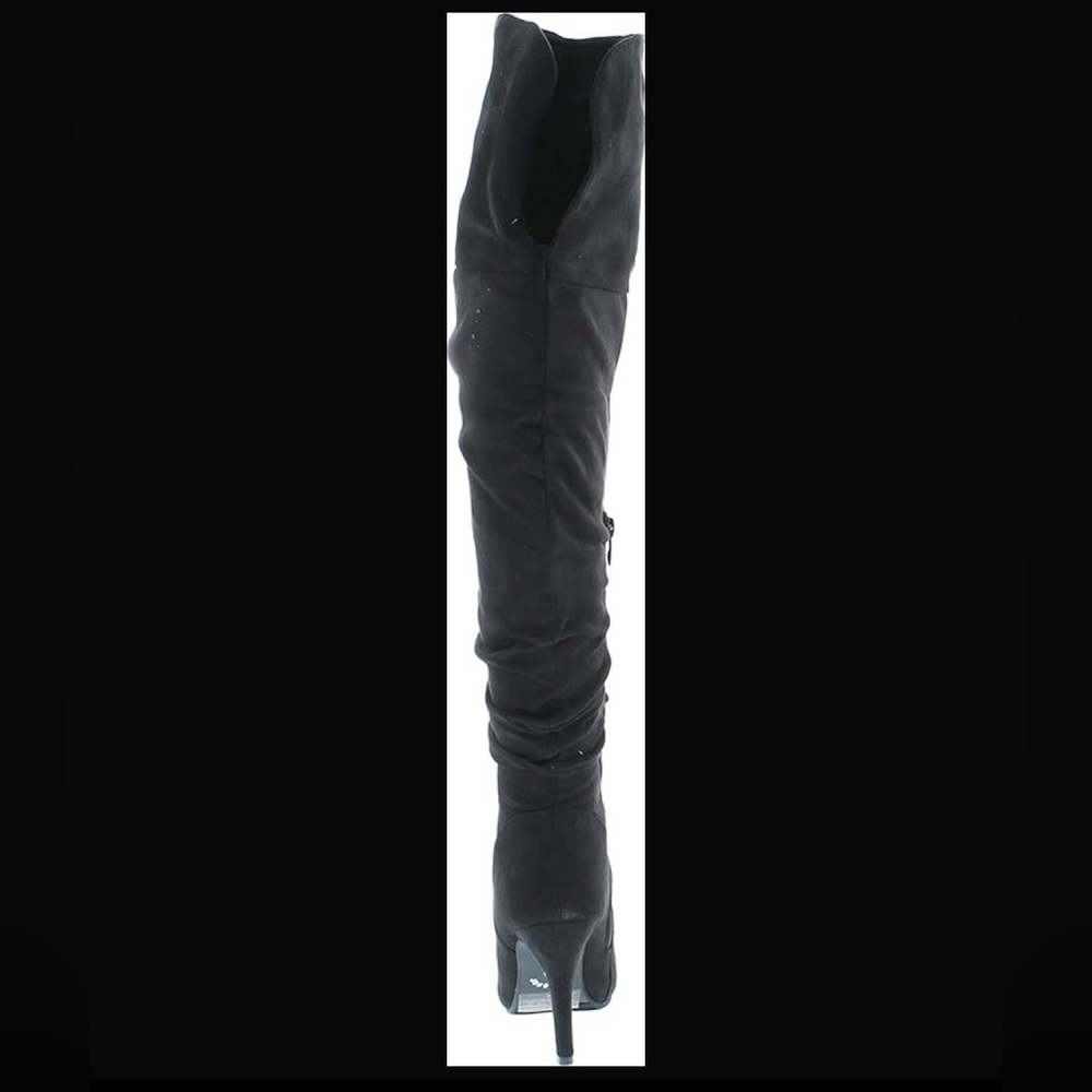 NIB Forever Women's Black Suede Boots - Picture 12 of 16